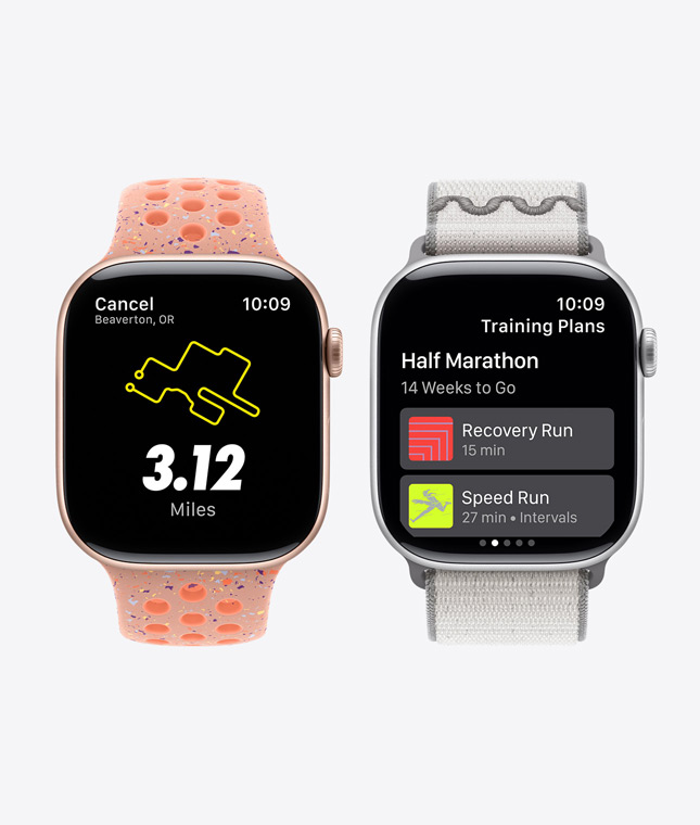 Apple Watch Series 11 Geräte, Nike Run Club App, Features geführte Läufe und Trainingspläne