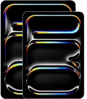 Vue de face d’un iPad Pro 13 pouces et d’un iPad Pro 11 pouces