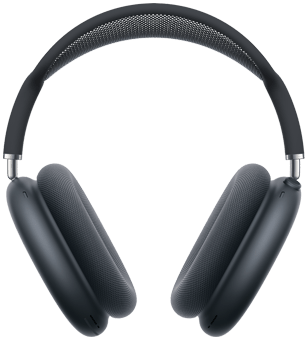 Skats uz AirPods Max no priekšas.